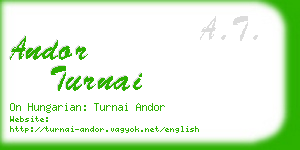 andor turnai business card